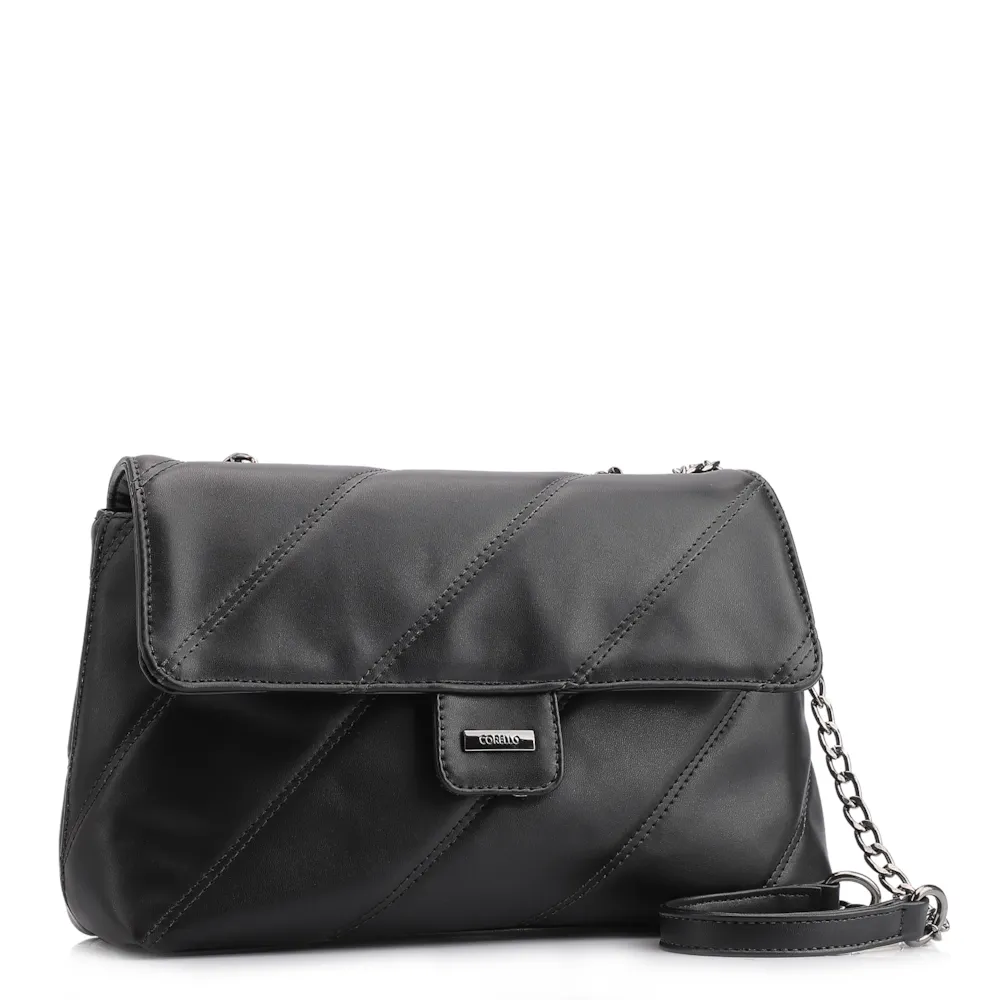 Bolsa De Ombro Correntes Alt Preto - imagem 3