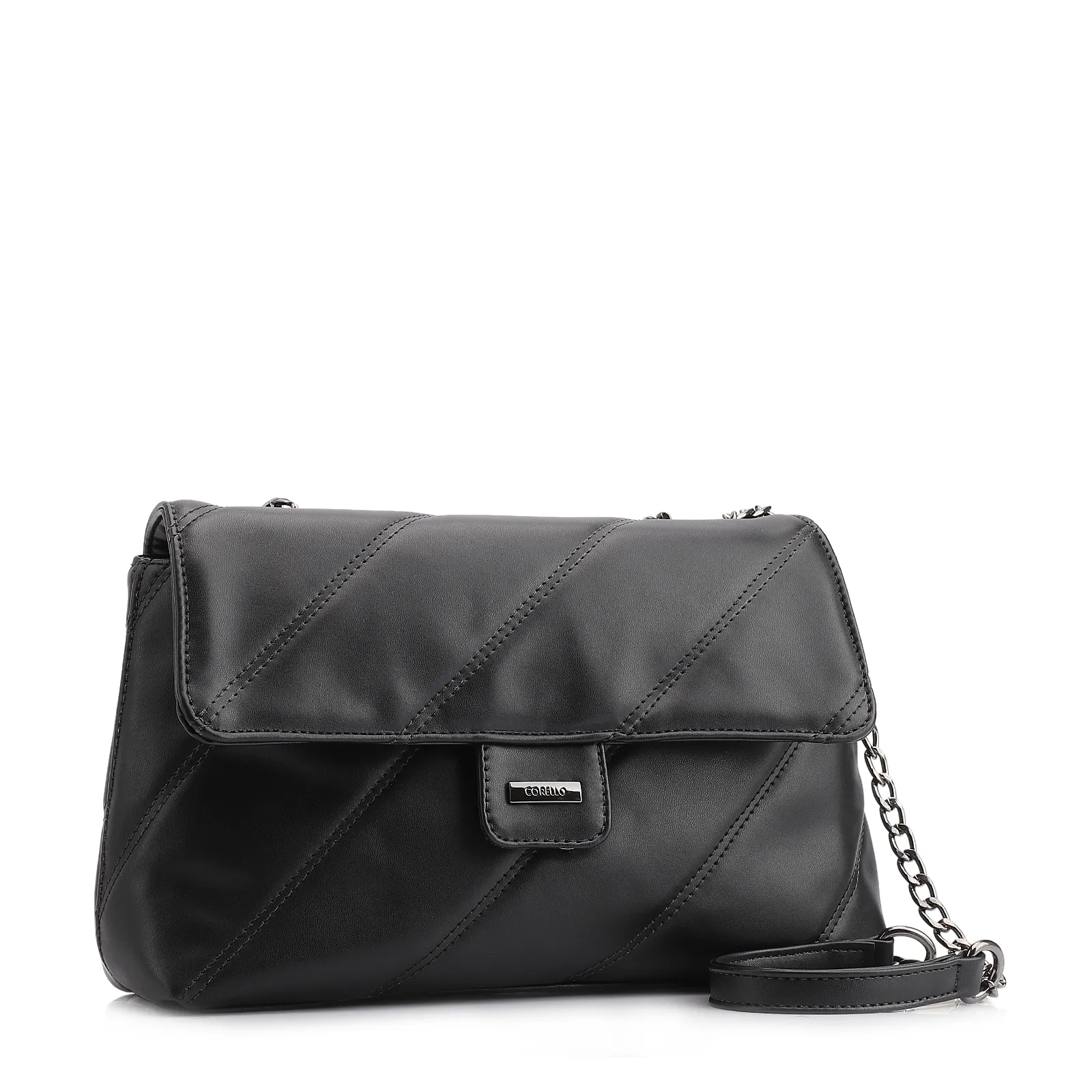 Bolsa De Ombro Correntes Alt Preto