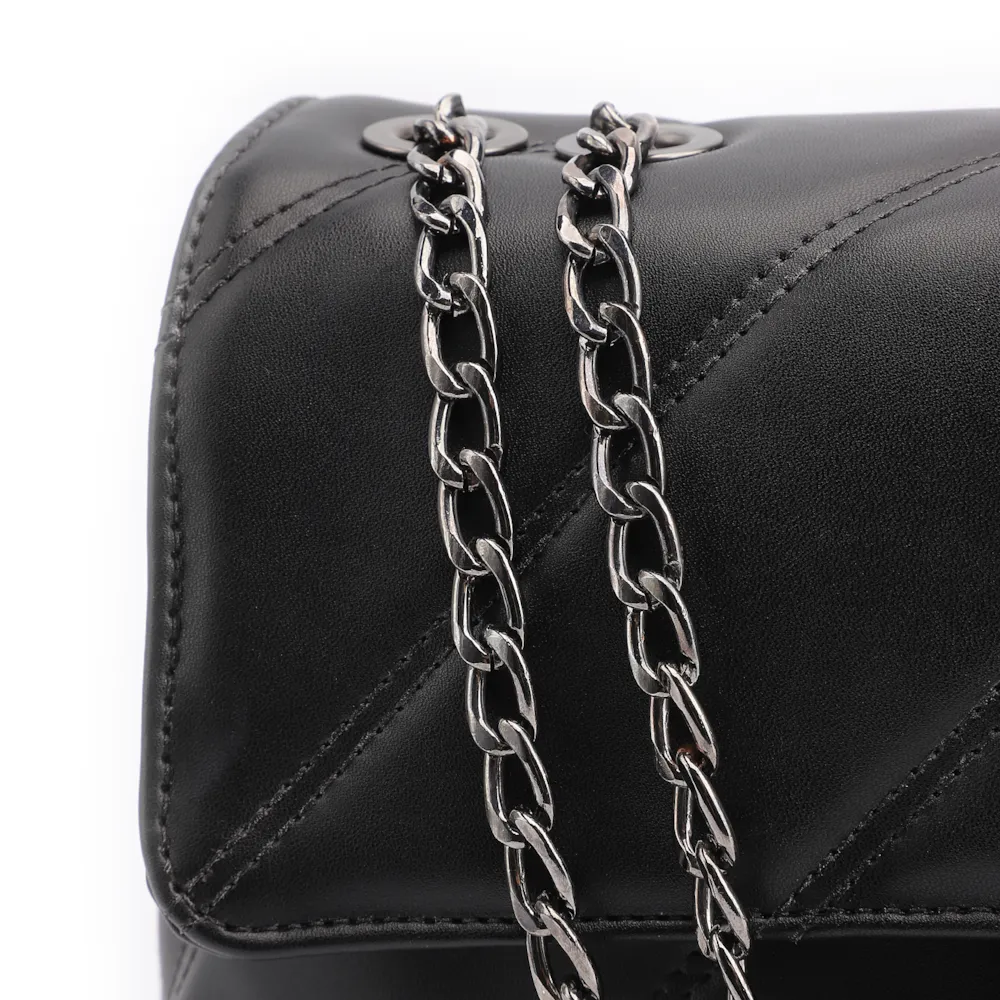 Bolsa De Ombro Correntes Alt Preto - imagem 6