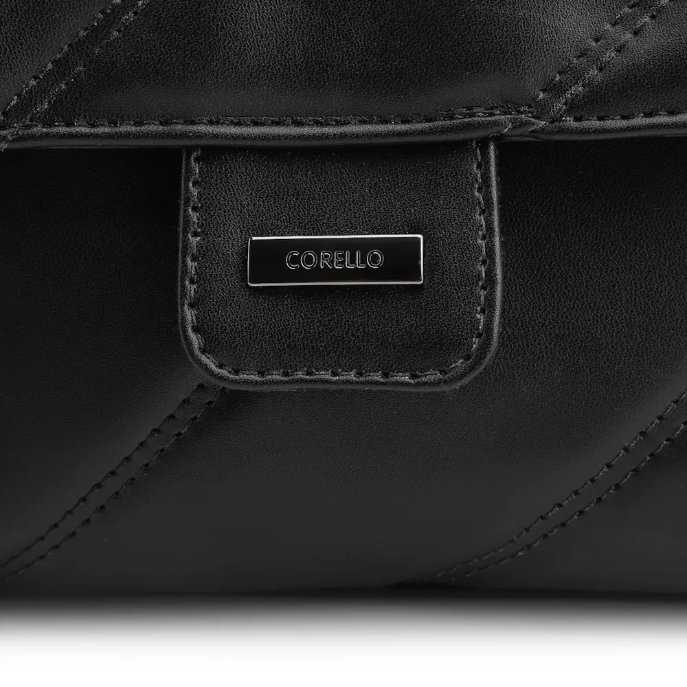 Bolsa De Ombro Correntes Alt Preto - imagem 7