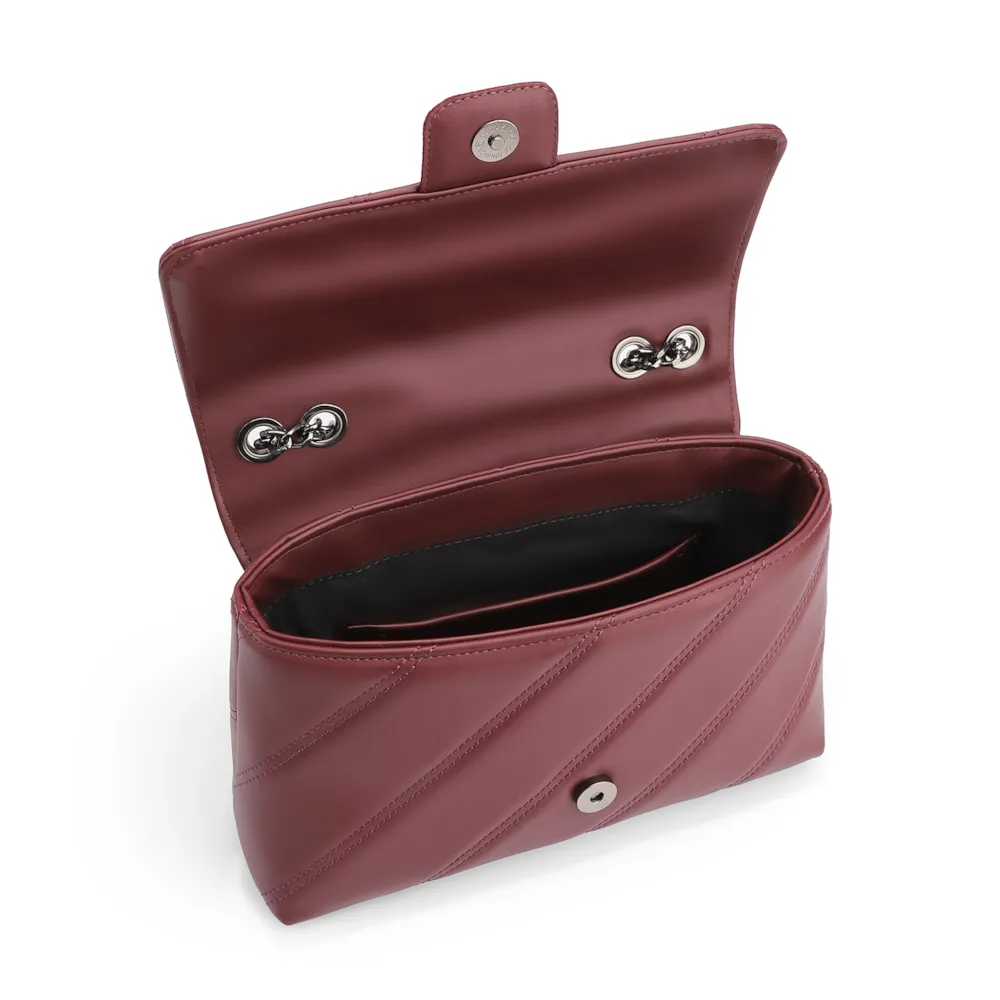 Bolsa De Ombro Correntes Alt Vinho - imagem 4