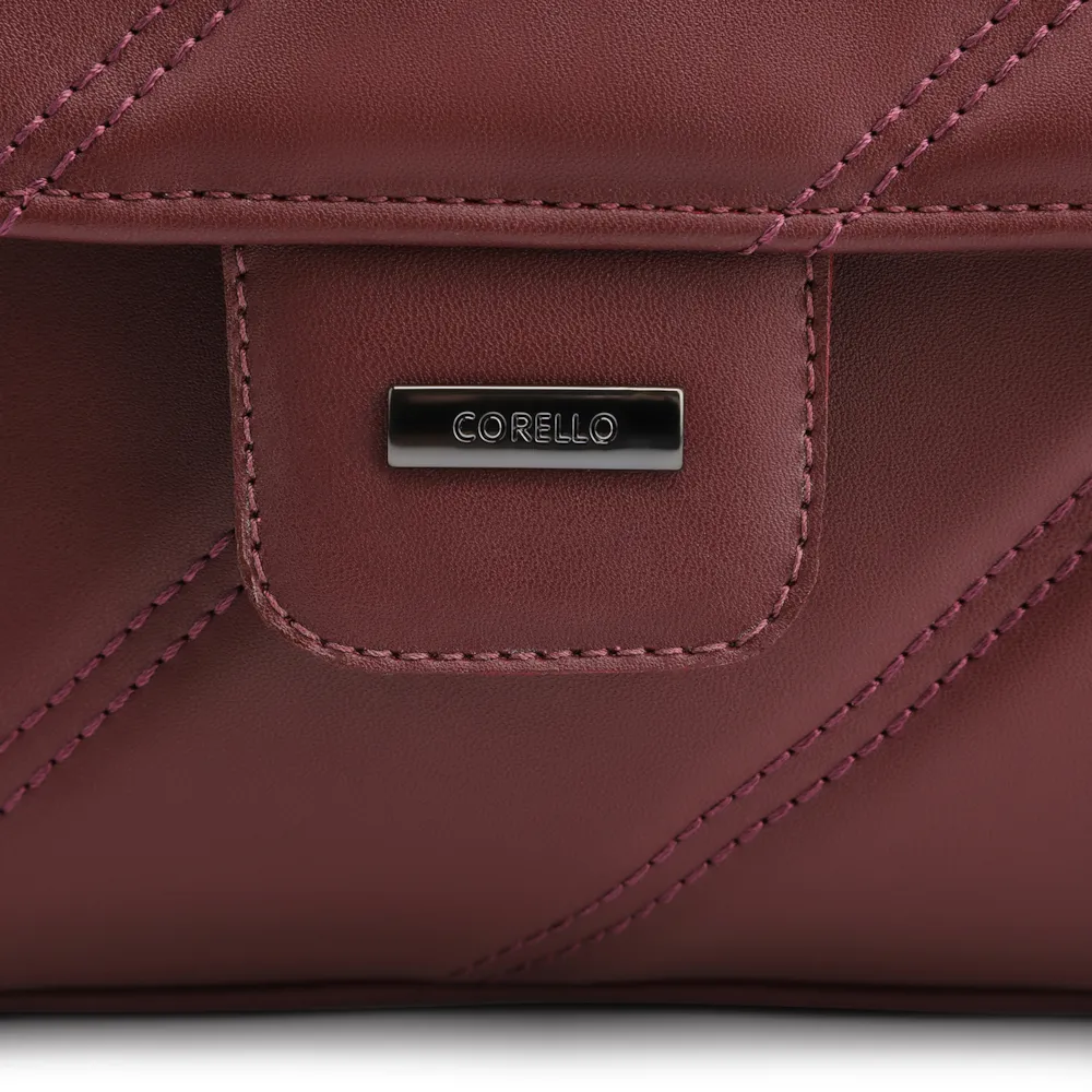 Bolsa De Ombro Correntes Alt Vinho - imagem 6