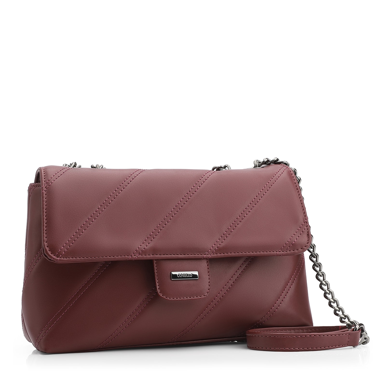 Bolsa De Ombro Correntes Alt Vinho