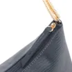 Bolsa De Ombro Correntes Couro Lezard Azul - imagem 5