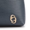 Bolsa De Ombro Correntes Couro Lezard Azul - imagem 6