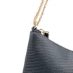 Bolsa De Ombro Correntes Couro Lezard Azul - imagem 7
