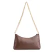 Bolsa De Ombro Correntes Couro Lezard Marrom - imagem 4