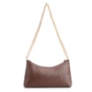 Bolsa De Ombro Correntes Couro Lezard Marrom - imagem 4
