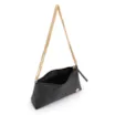 Bolsa De Ombro Correntes Couro Lezard Preto - imagem 4
