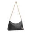 Bolsa De Ombro Correntes Couro Lezard Preto - imagem 2