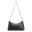 Bolsa De Ombro Correntes Couro Lezard Preto - imagem 3