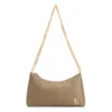 Bolsa De Ombro Correntes Couro Lezard Verde - imagem 1