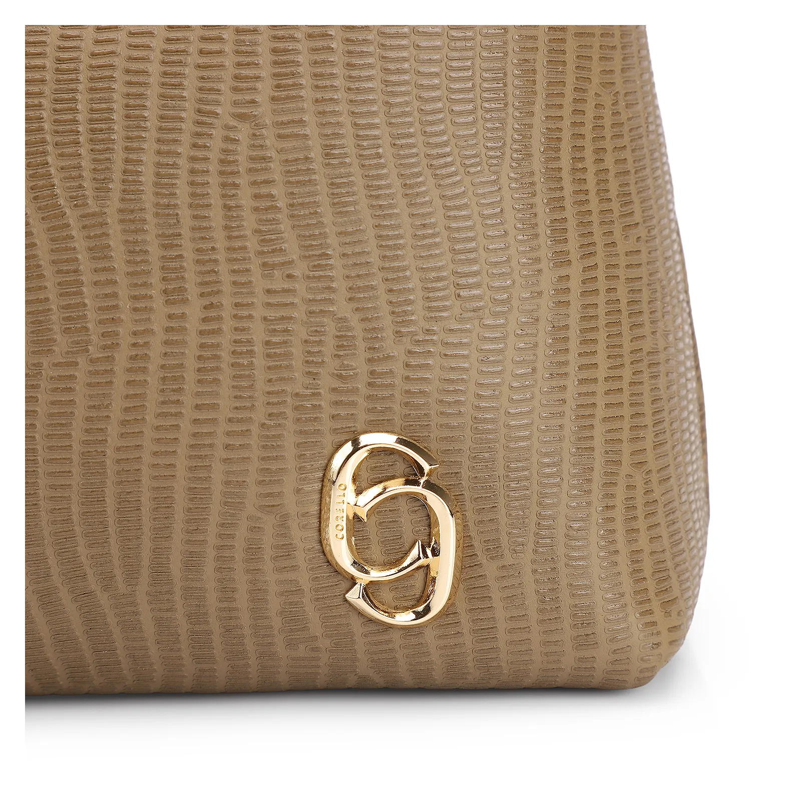 Bolsa De Ombro Correntes Couro Lezard Verde