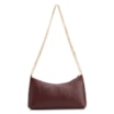 Bolsa De Ombro Correntes Couro Lezard Vinho - imagem 4
