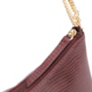 Bolsa De Ombro Correntes Couro Lezard Vinho - imagem 6
