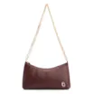 Bolsa De Ombro Correntes Couro Lezard Vinho - imagem 1