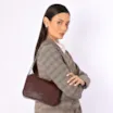 Bolsa De Ombro Correntes Pequena Alt Lezard Marrom Correntes - imagem 2