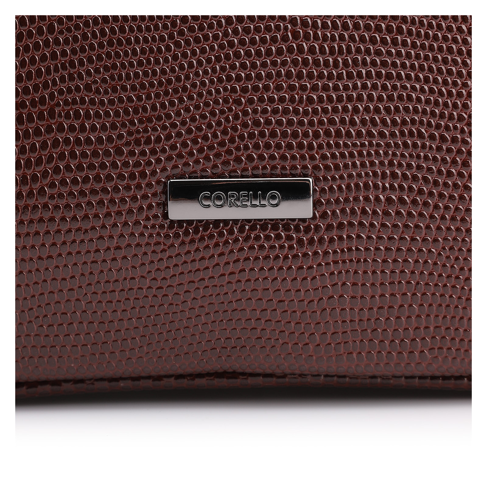 Bolsa De Ombro Correntes Pequena Alt Lezard Marrom Correntes