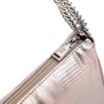 Bolsa De Ombro Correntes Pequena Alt Lezard Prata Correntes - imagem 5