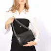Bolsa De Ombro Correntes Pequena Alt Lezard Preto Correntes - imagem 2