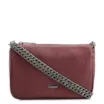 Bolsa De Ombro Correntes Pequena Alt Lezard Vinho Correntes - imagem 1