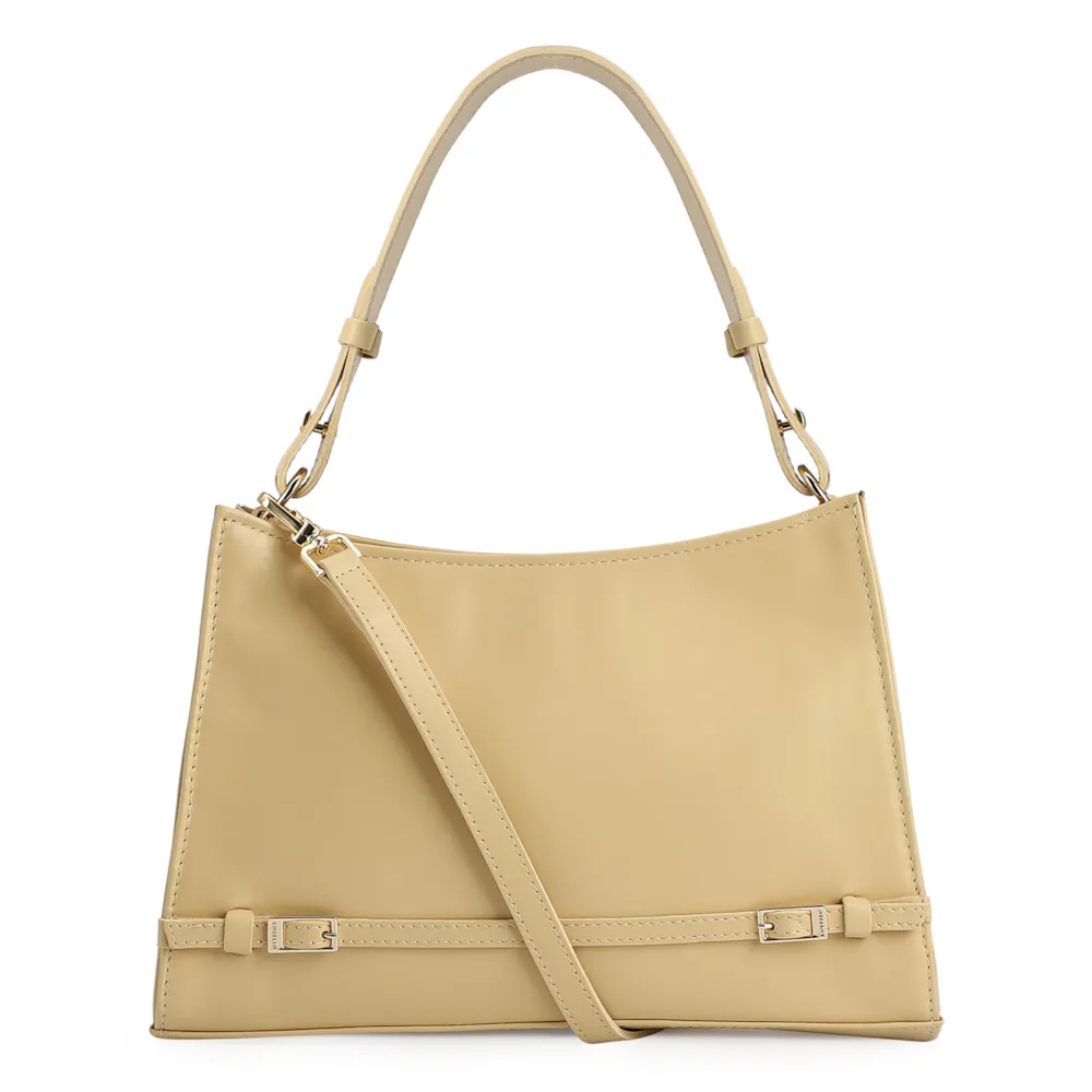 Bolsa De Ombro Couro Amarelo