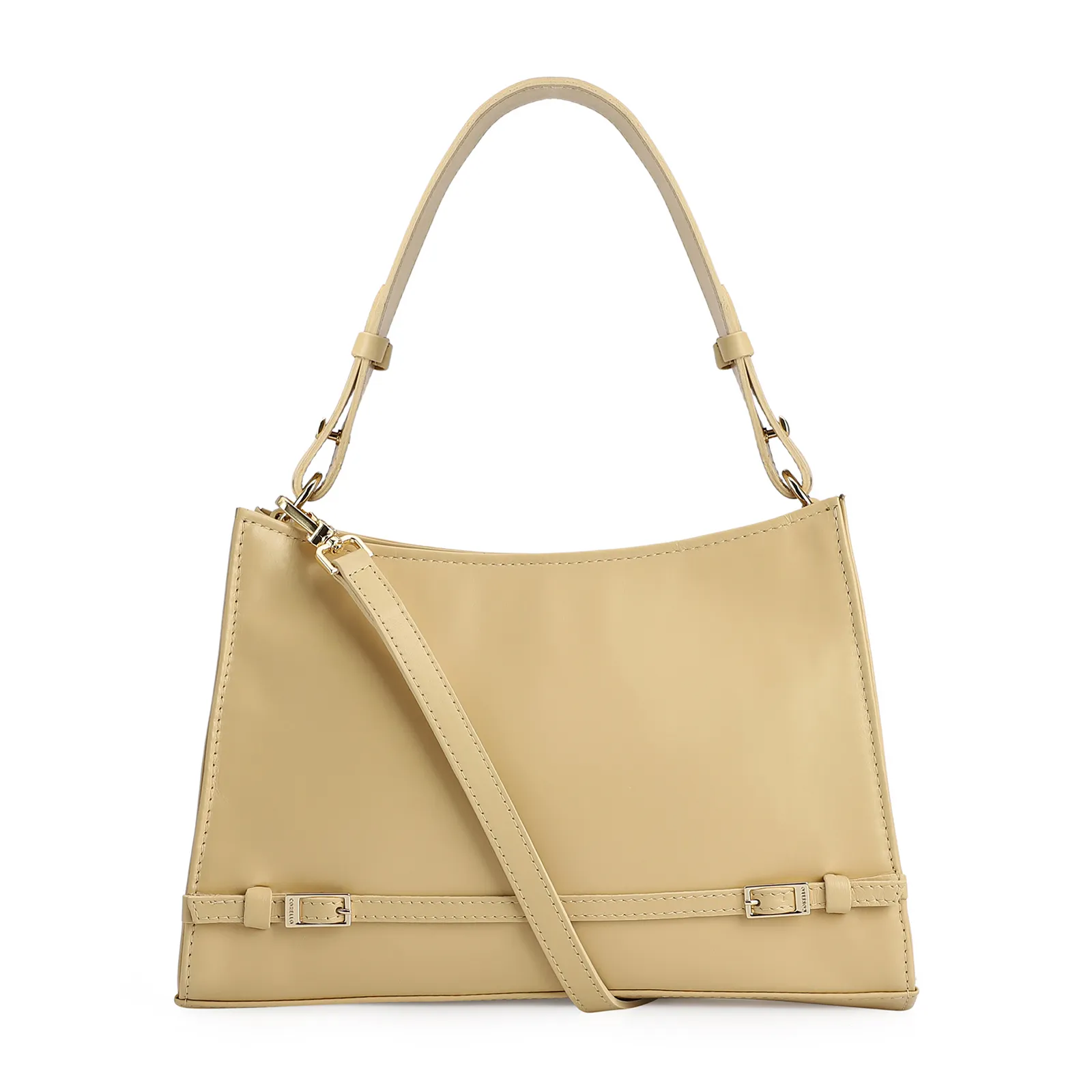 Bolsa De Ombro Couro Amarelo