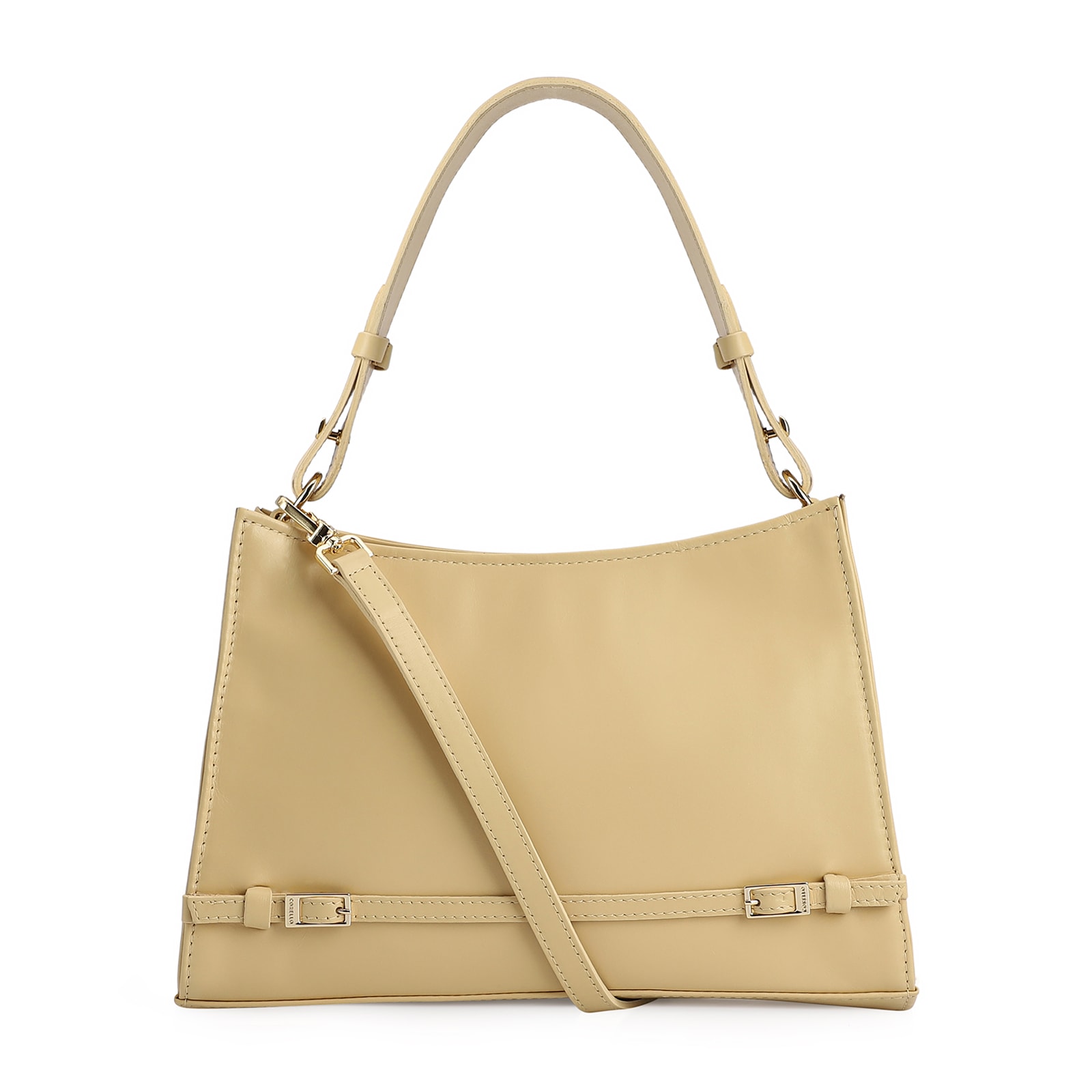 Bolsa De Ombro Couro Amarelo