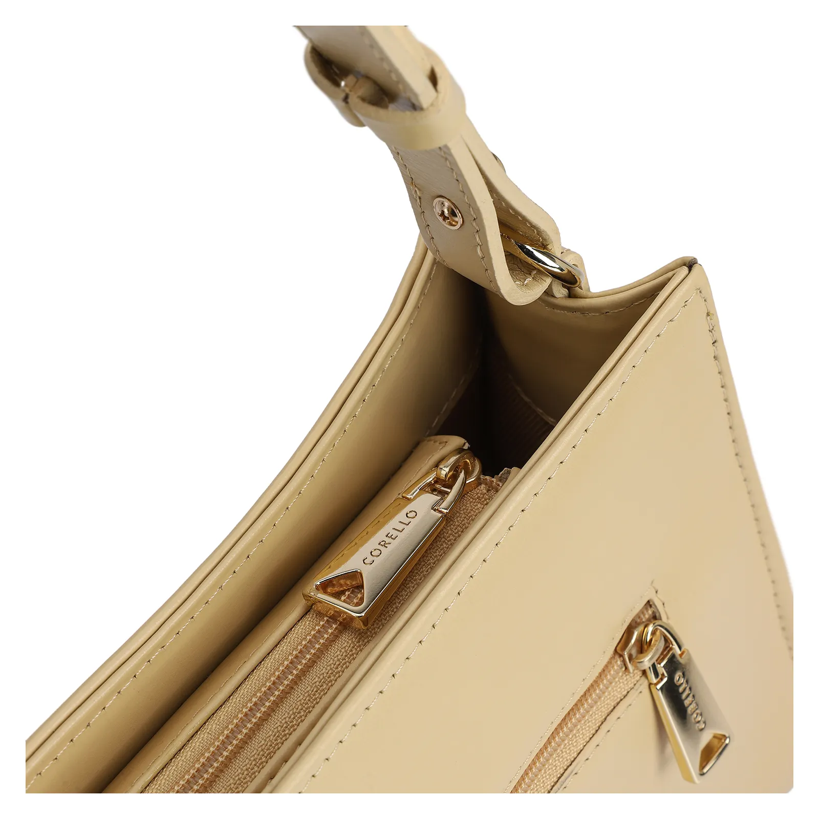 Bolsa De Ombro Couro Amarelo