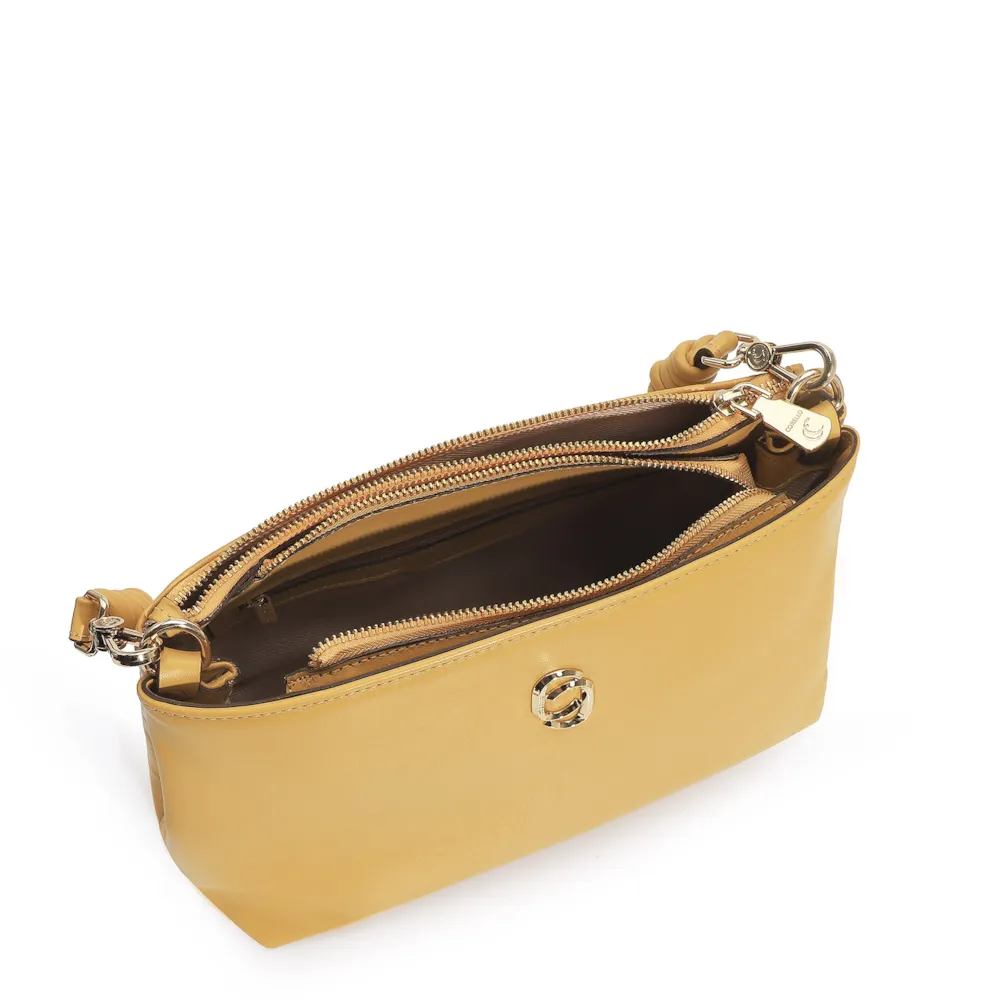 Bolsa De Ombro Couro Amarelo - imagem 4