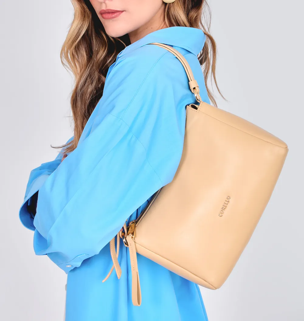 Bolsa De Ombro Couro Amarelo - imagem 2