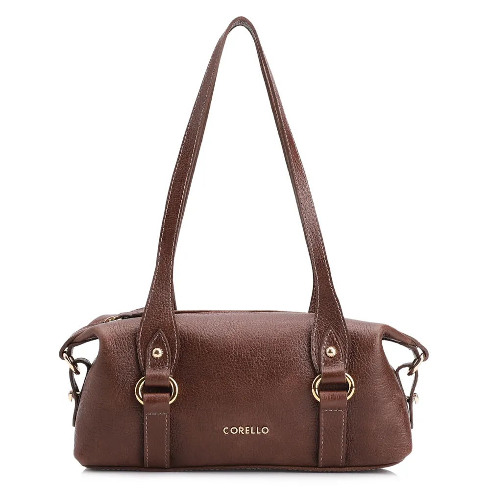 Bolsa De Ombro Couro Antique Marrom