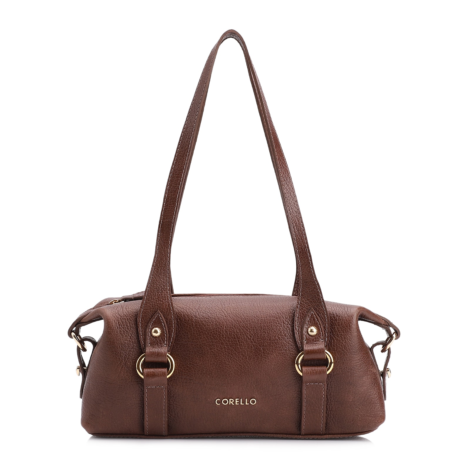 Bolsa De Ombro Couro Antique Marrom