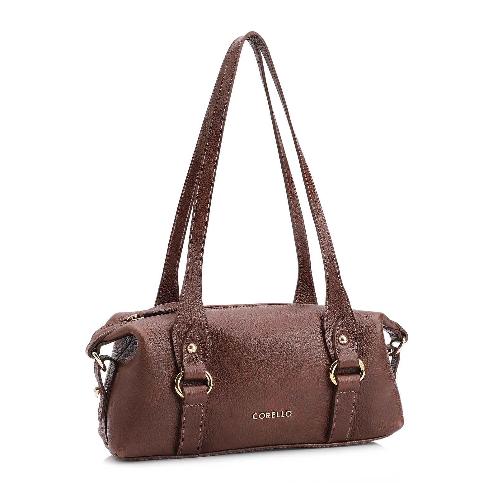 Bolsa De Ombro Couro Antique Marrom