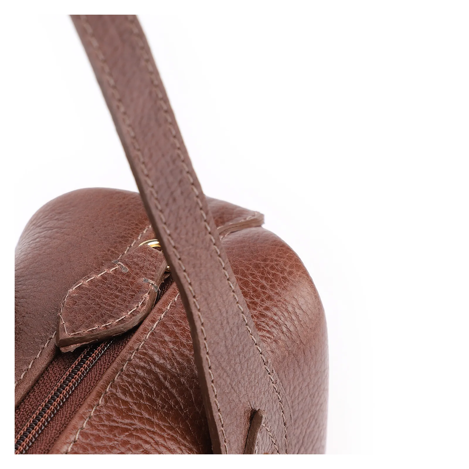 Bolsa De Ombro Couro Antique Marrom