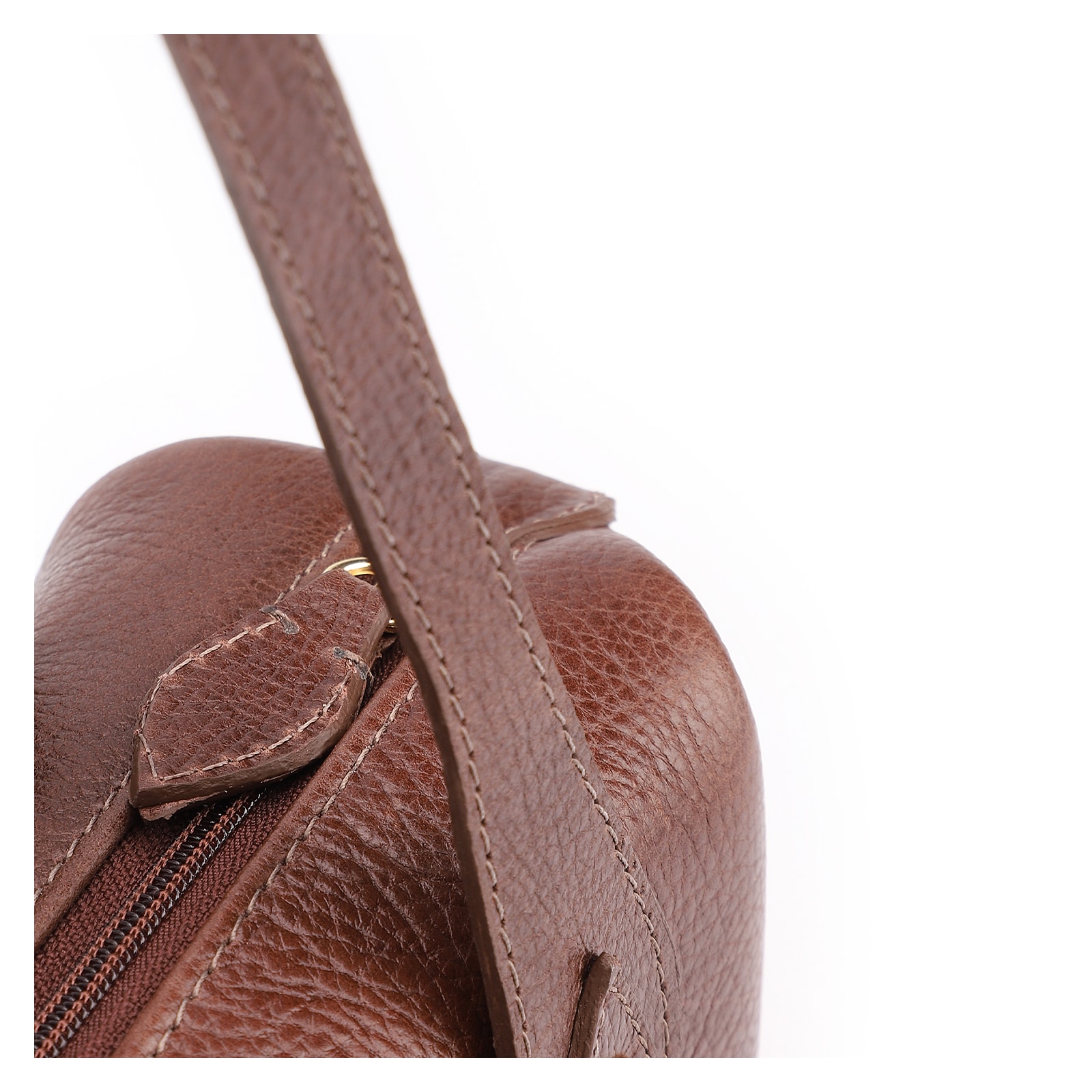 Bolsa De Ombro Couro Antique Marrom