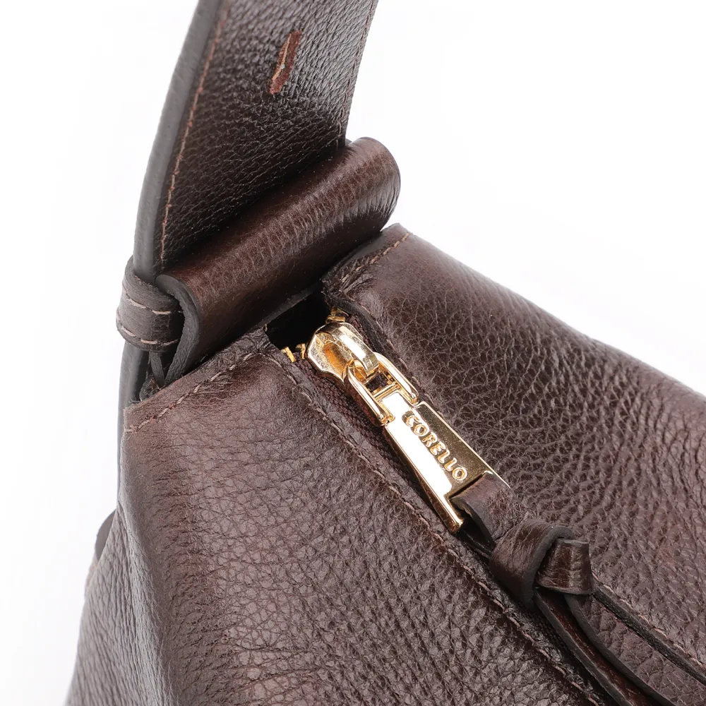 Bolsa De Ombro Couro Antique Marrom - imagem 6