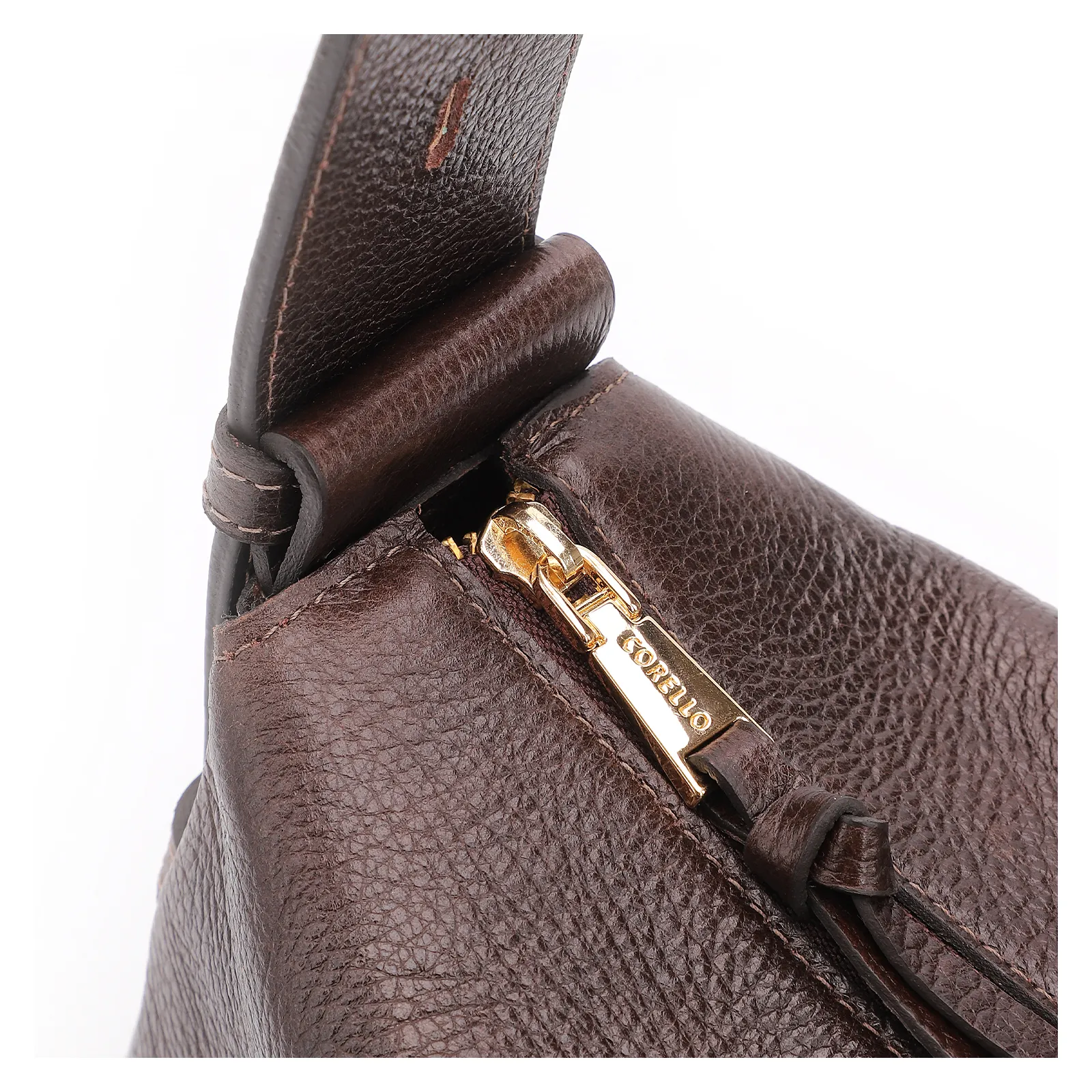 Bolsa De Ombro Couro Antique Marrom
