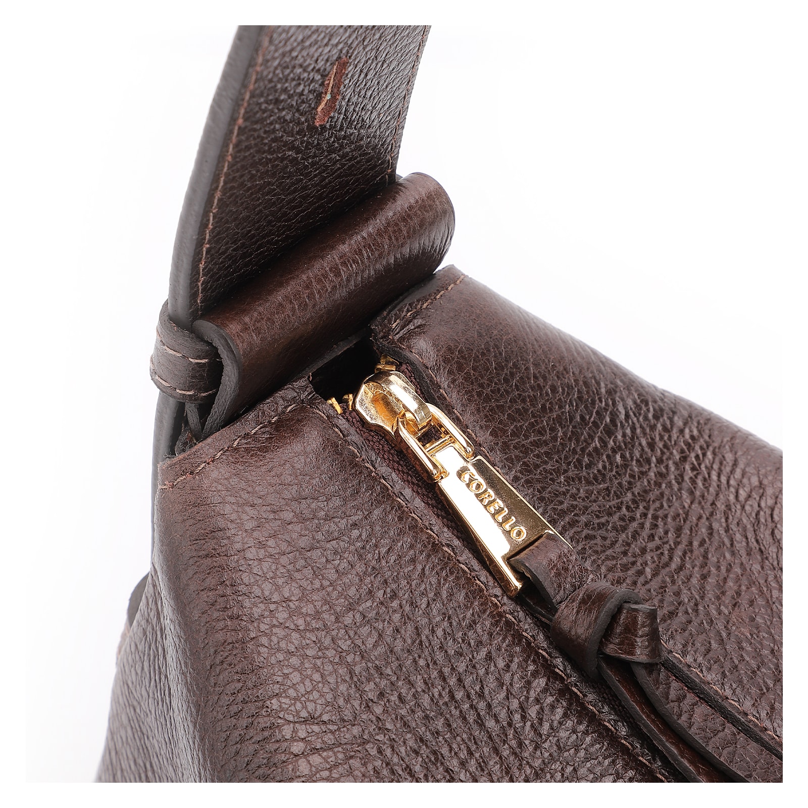 Bolsa De Ombro Couro Antique Marrom