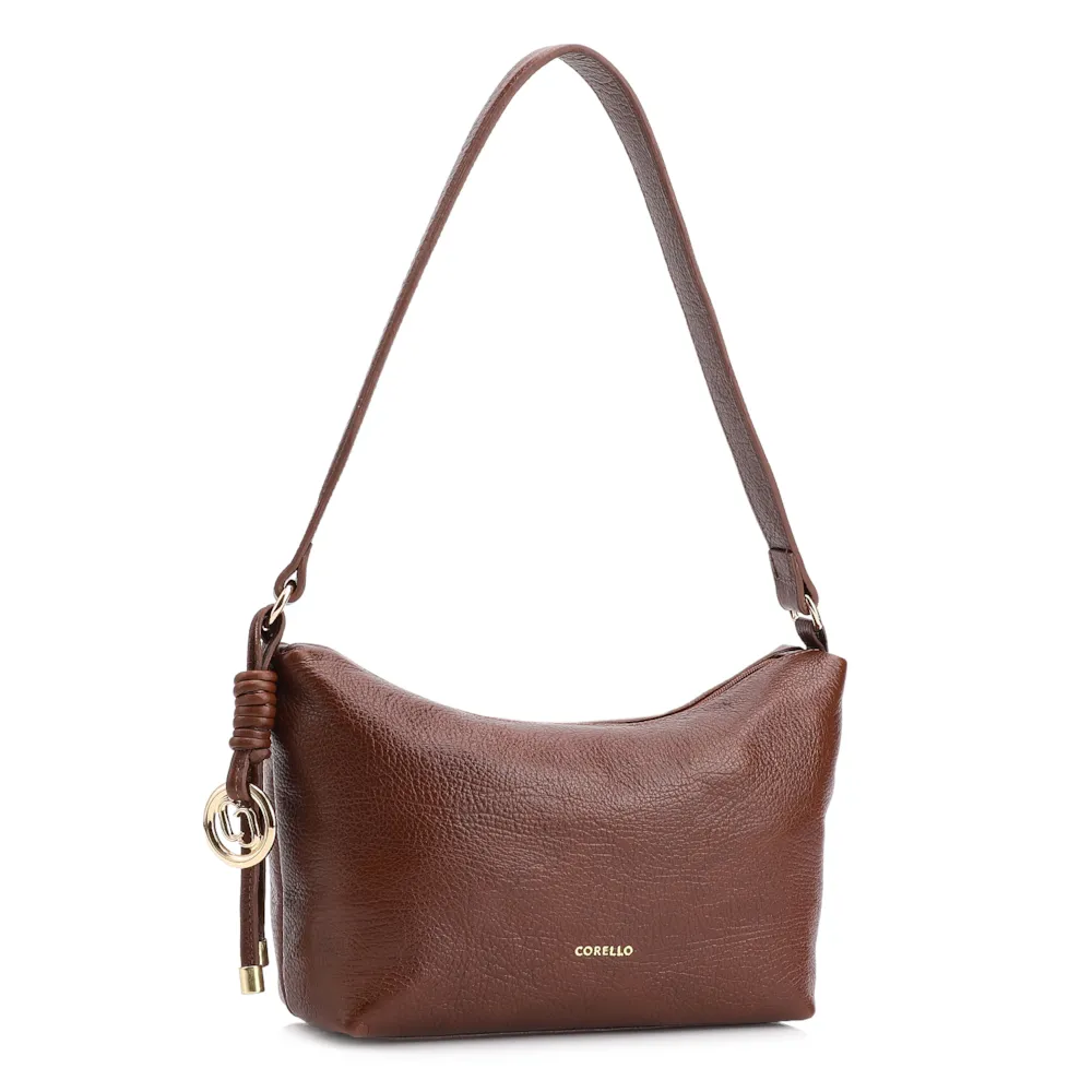 Bolsa De Ombro Couro Antique Marrom - imagem 3