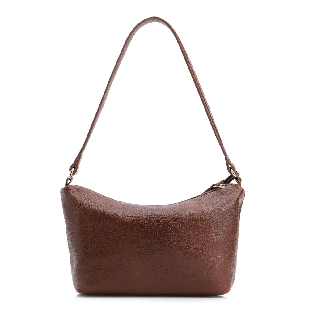 Bolsa De Ombro Couro Antique Marrom - imagem 4