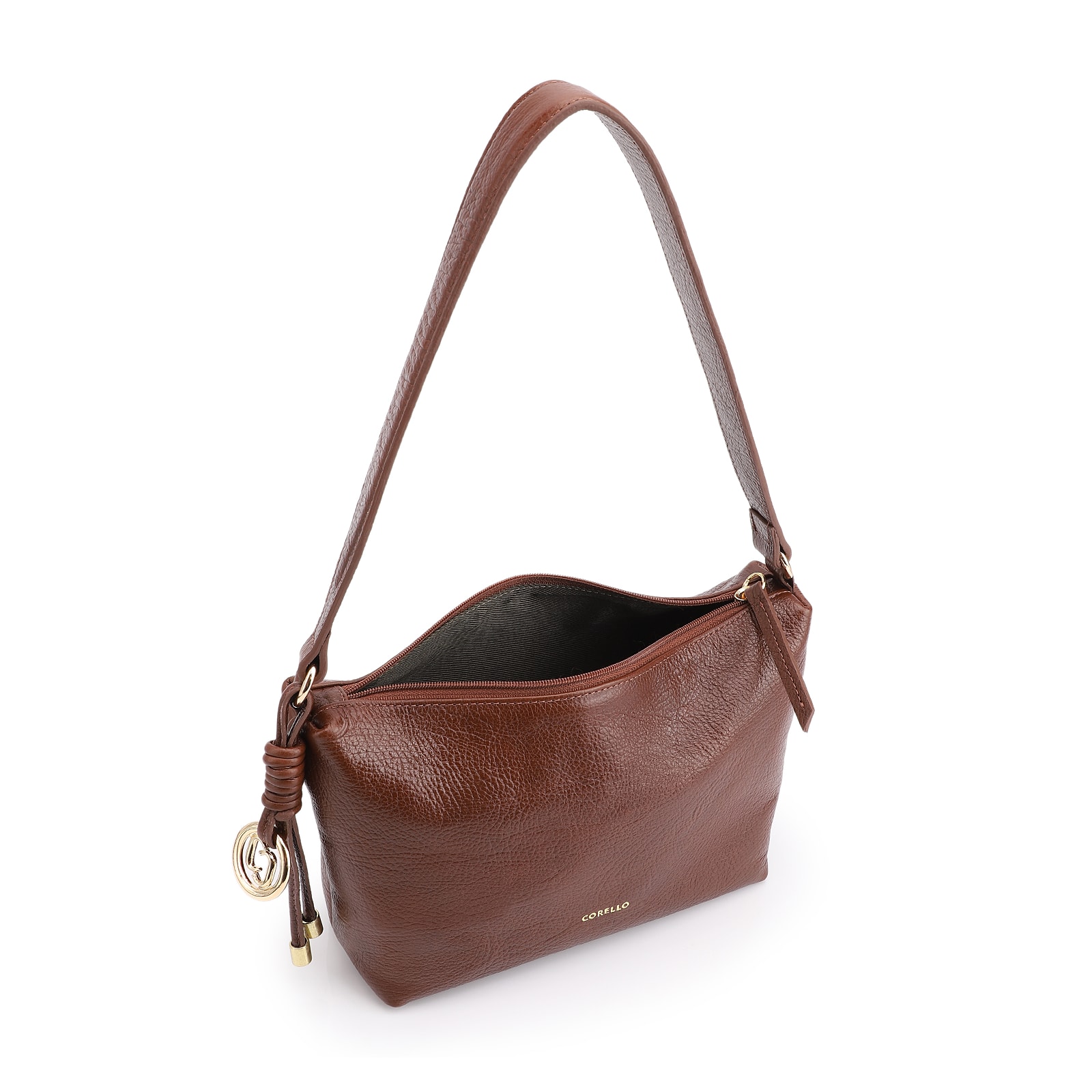 Bolsa De Ombro Couro Antique Marrom