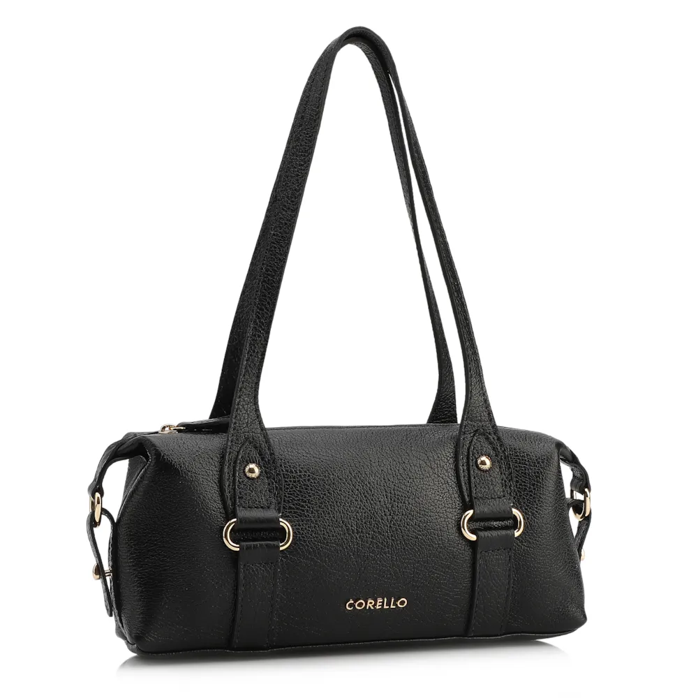 Bolsa De Ombro Couro Antique Preto - imagem 2