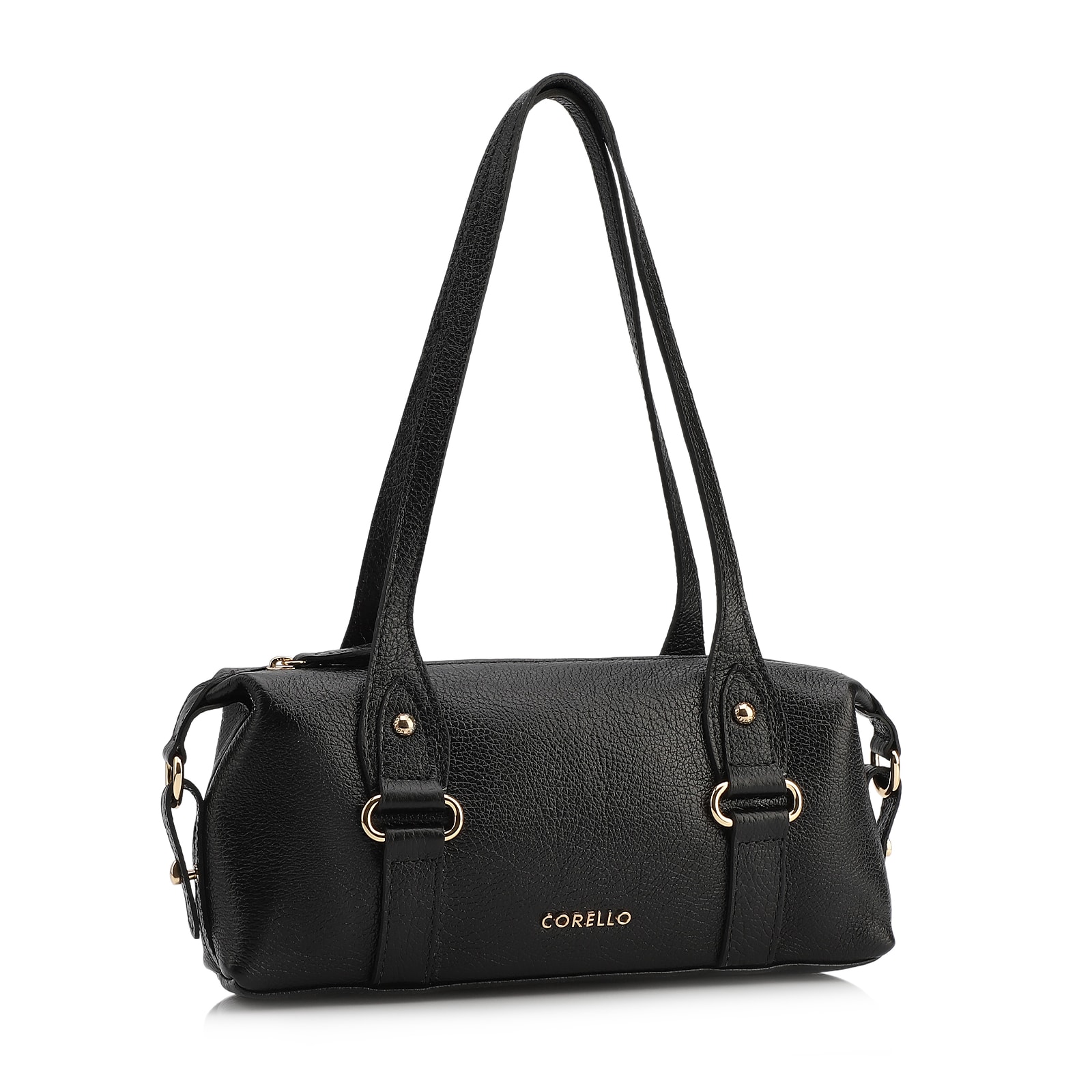Bolsa De Ombro Couro Antique Preto