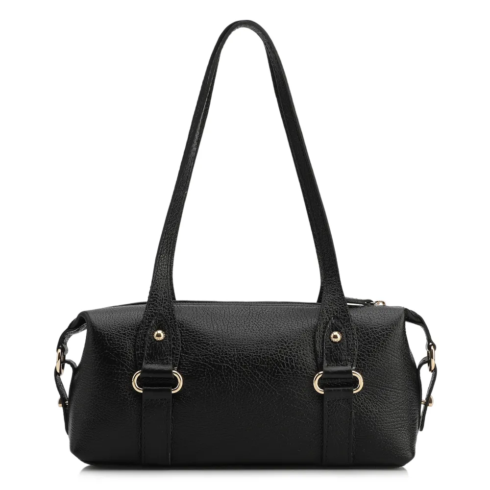 Bolsa De Ombro Couro Antique Preto - imagem 3