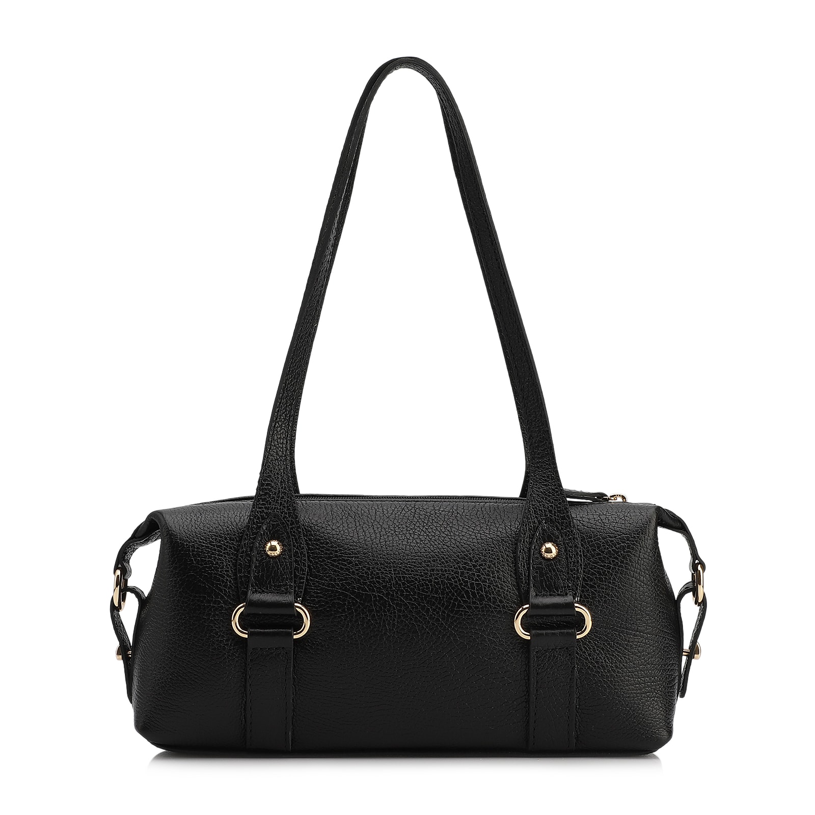 Bolsa De Ombro Couro Antique Preto