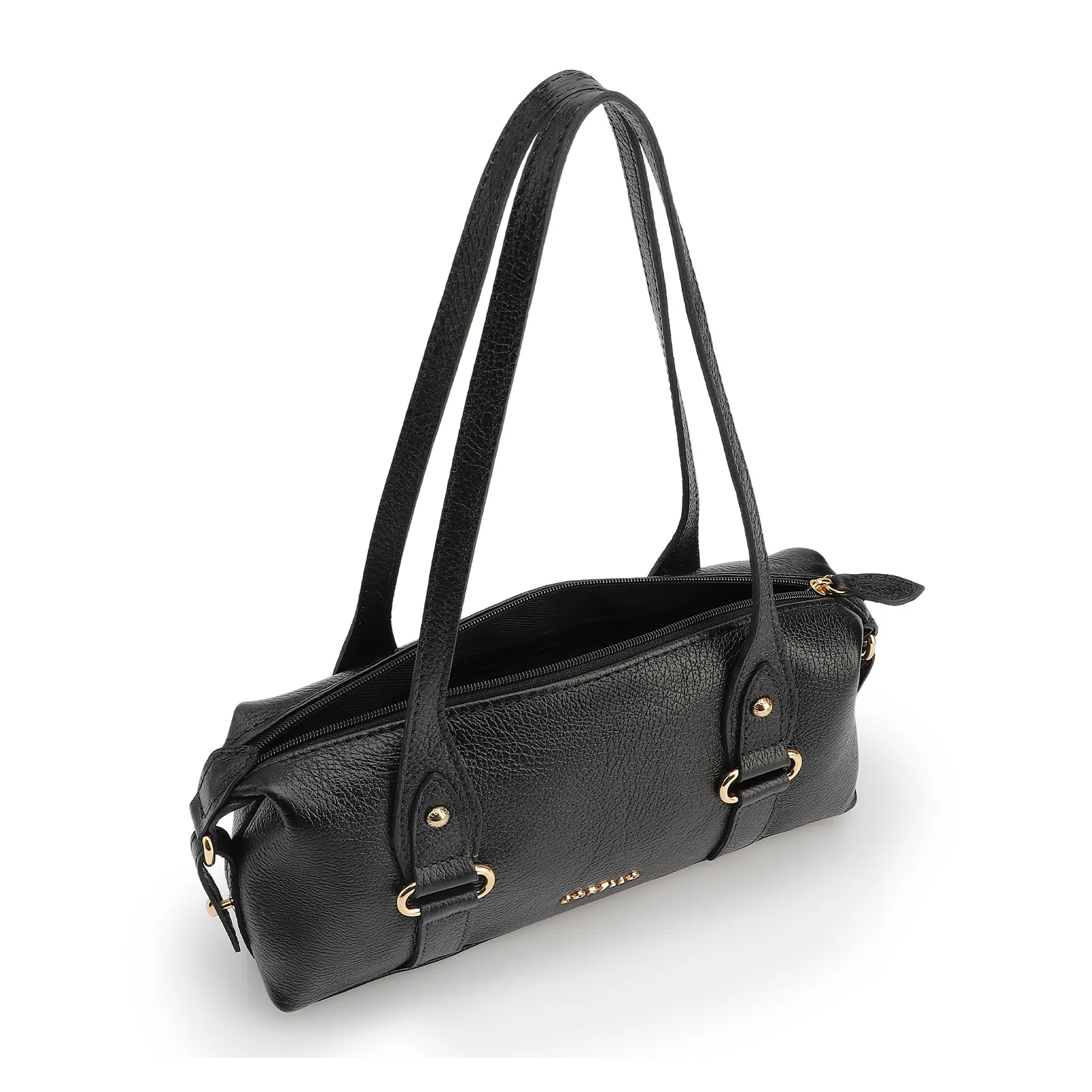 Bolsa De Ombro Couro Antique Preto