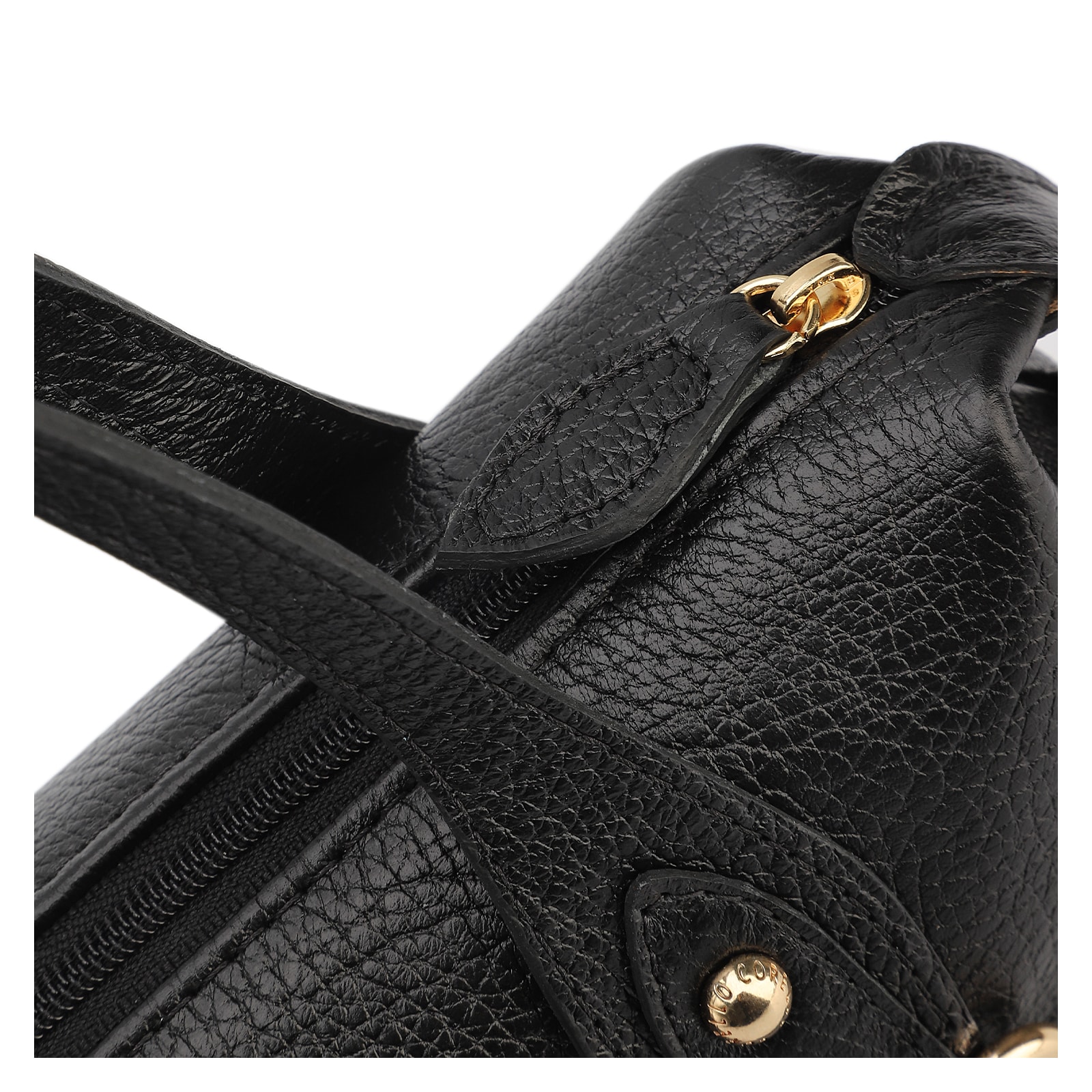 Bolsa De Ombro Couro Antique Preto