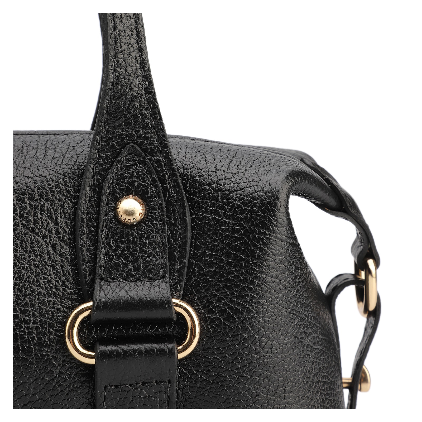Bolsa De Ombro Couro Antique Preto