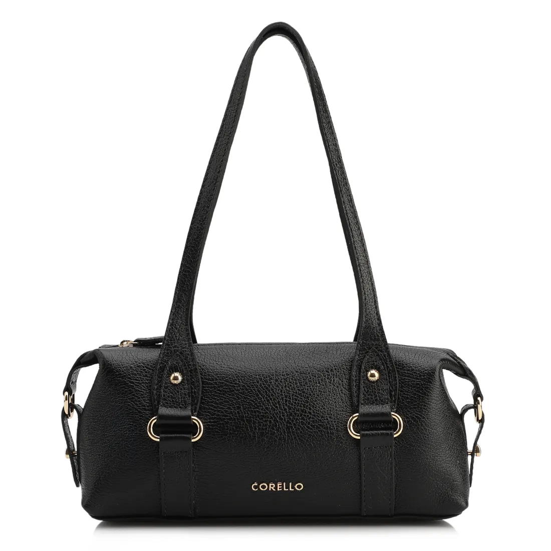 Bolsa De Ombro Couro Antique Preto